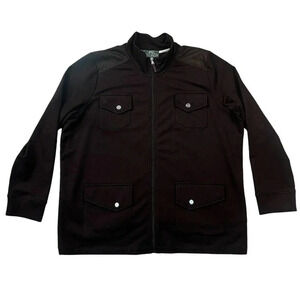 Lauren Active Ralph Lauren Brown Jacket Full Zip Plus size 2X Pockets